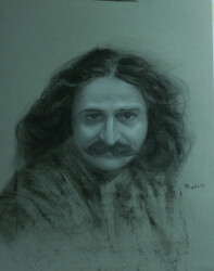 'Meher in Fur Coat' by Tricia Migdoll