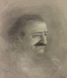 drawing of Meher Baba by Tricia Migdoll 'Meher 2'