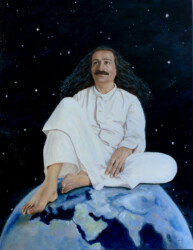 painting of Meher Baba by Tricia Migdoll, 'O Parvardigar'