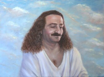 painting of Meher Baba by Tricia Migdoll 'Silent Sustainer'