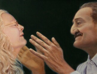 painting of Meher Baba by Tricia Migdoll 'Welcome Home'